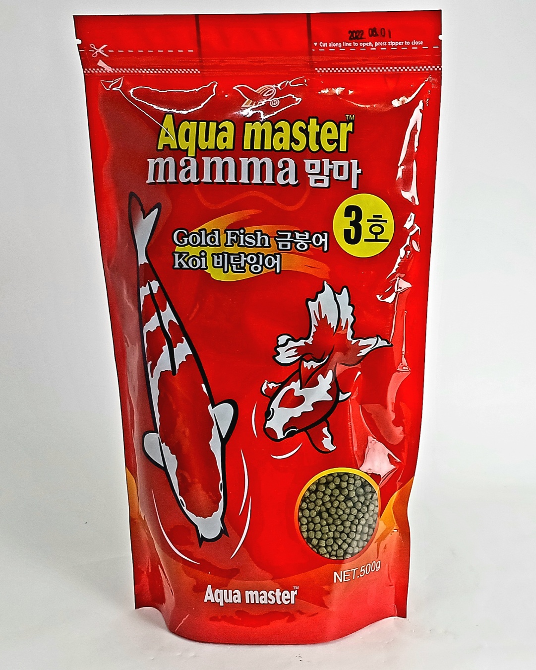 아쿠아마스터 3호 금붕어&잉어사료 500g